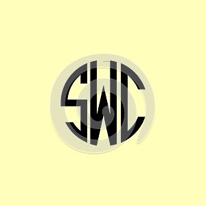 Creative Rounded Initial Letters SWB Logo