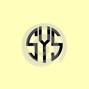 Creative Rounded Initial Letters SYR Logo