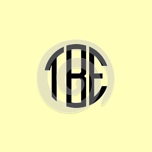 Creative Rounded Initial Letters TBE Logo