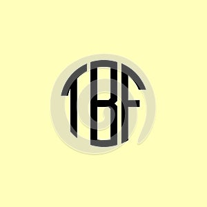 Creative Rounded Initial Letters TBF Logo