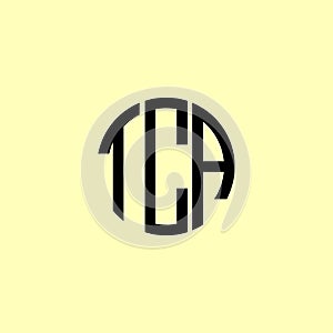 Creative Rounded Initial Letters TCA Logo