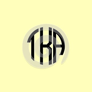Creative Rounded Initial Letters TKA Logo