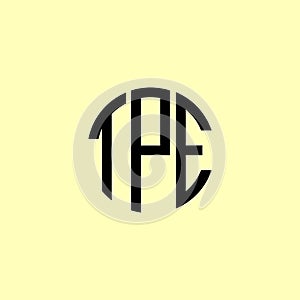 Creative Rounded Initial Letters TPE Logo