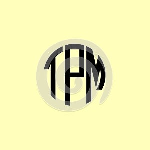 Creative Rounded Initial Letters TPM Logo
