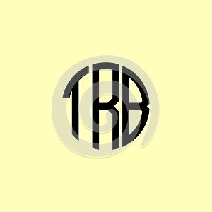 Creative Rounded Initial Letters TRB Logo photo