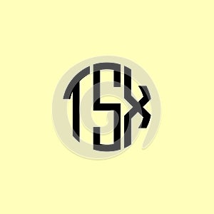 Creative Rounded Initial Letters TSX Logo