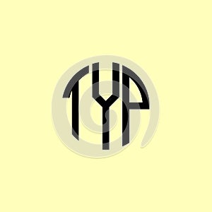 Creative Rounded Initial Letters TYP Logo