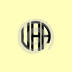 Creative Rounded Initial Letters UAA Logo