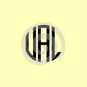 Creative Rounded Initial Letters UAL Logo