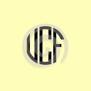 Creative Rounded Initial Letters UCF Logo