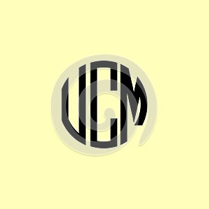 Creative Rounded Initial Letters UCM Logo