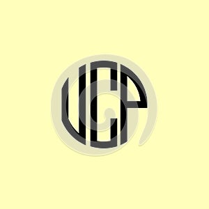 Creative Rounded Initial Letters UCP Logo