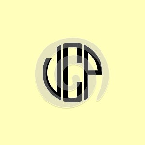 Creative Rounded Initial Letters UCP Logo