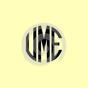 Creative Rounded Initial Letters UME Logo