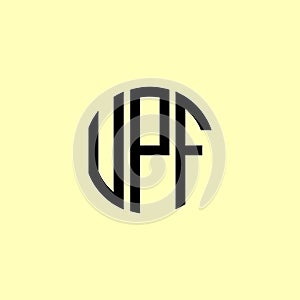 Creative Rounded Initial Letters UPF Logo