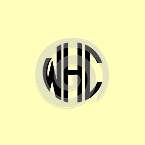 Creative Rounded Initial Letters WHC Logo