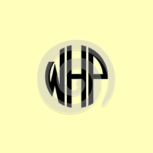 Creative Rounded Initial Letters WHP Logo