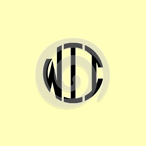 Creative Rounded Initial Letters WII Logo