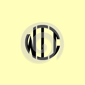 Creative Rounded Initial Letters WII Logo photo