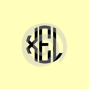 Creative Rounded Initial Letters XEL Logo