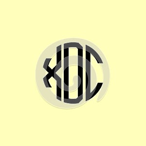 Creative Rounded Initial Letters XOC Logo