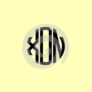 Creative Rounded Initial Letters XON Logo
