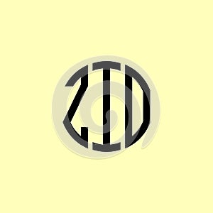 Creative Rounded Initial Letters ZIO Logo photo