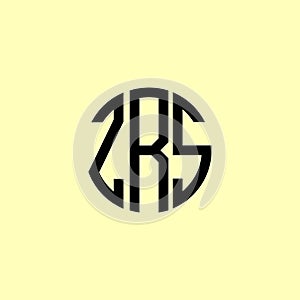 Creative Rounded Initial Letters ZRR Logo