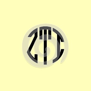 Creative Rounded Initial Letters ZTH Logo