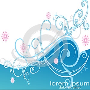 Creative sample design flower background