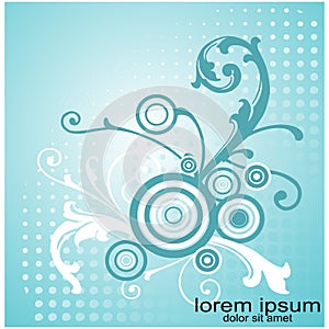 Creative sample design flower background