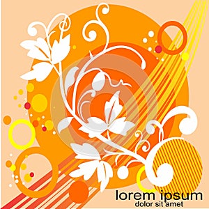 Creative sample design flower background