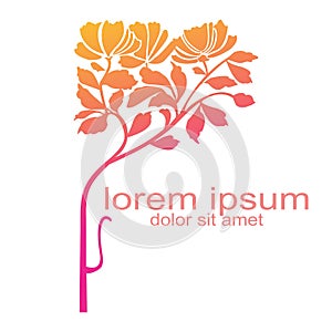Creative sample design flower logo
