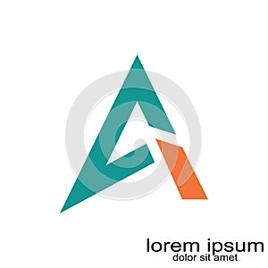 Creative sample design letter a logo vector