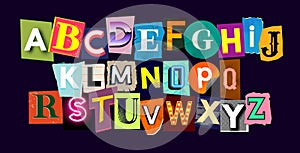 Creative Scrapbook Letters Set