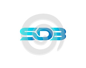 Creative SDB Letter Initial Logo Design