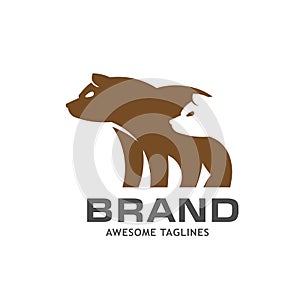 Creative simple Bear logo