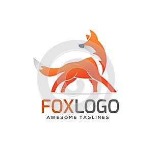 Creative simple fox Animal logo