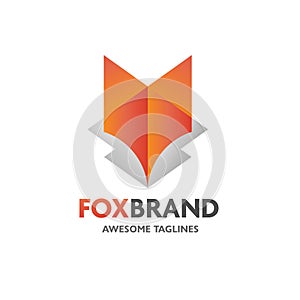 Simple fox head logo