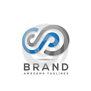Creative simple Infinity logo Design 3d styles