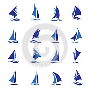 Creative and simple Sailing boat logo vector