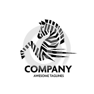 Creative  simple Zebra logo