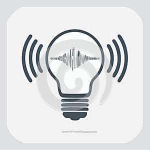 Creative Sound Wave Idea Icon