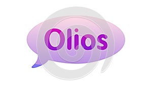 Creative Speech Bubble Olios Vector for Branding and Messaging, vector design Generative AI