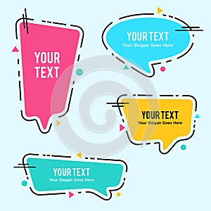 Creative Speech Bubble variation in vector