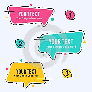 Creative Speech Bubble variation in vector