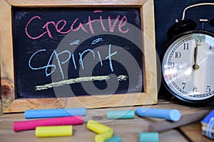 Creative spirit. Back to school concept.