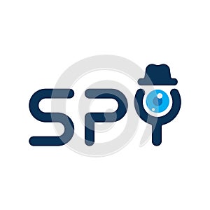 creative spy logo and vector icon image