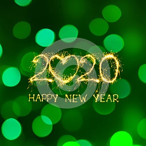 Creative Square web banner Happy New Year 2020