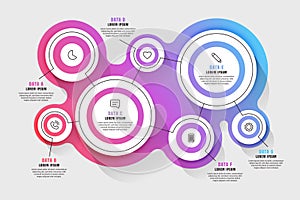 Creative steps collection colorful business infographic template, can be used for presentation, web or workflow diagram layout